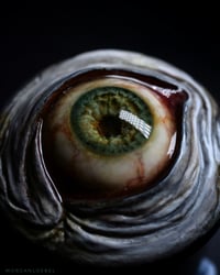 Image 9 of Custom Swappable Phone Grip for smartphones, reflective pupil OOAK (one of a kind) big green