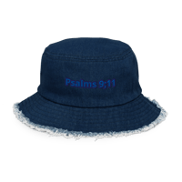 Image 2 of Distressed denim bucket hat