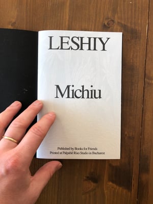 Image of Dan Michiu: Leshiy (Book For Friends)