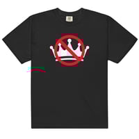 Image 3 of No Kings! Shirt in Black Unisex garment-dyed heavyweight t-shirt