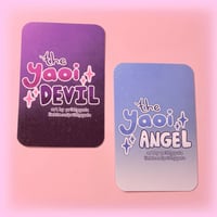 Image 2 of The Yaoi Devil + The Yaoi Angel original character holographic photocards!