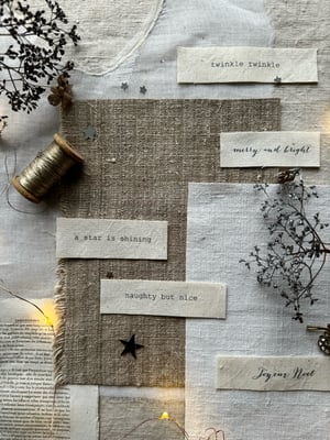 Image of Festive fabric quotes