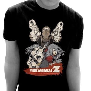 Image of T-shirt Terminus Z Personnages - Noir