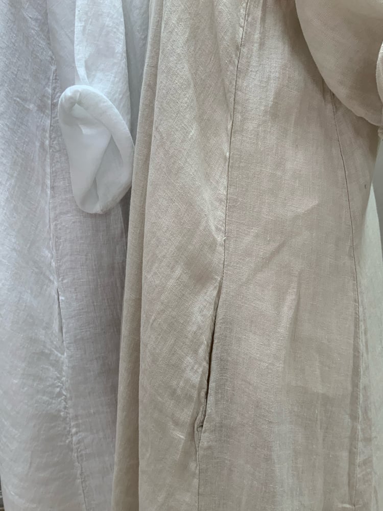 Image of Robe En Lin Alizé Beige