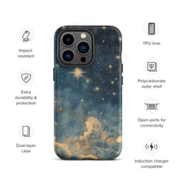 Image 22 of Celestial Night Sky Stars and Clouds Painting Tough Case for iPhone®