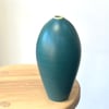 Oval Vase in Jade and Lemon