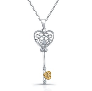 Image of Key To My Heart Necklace DZN4109