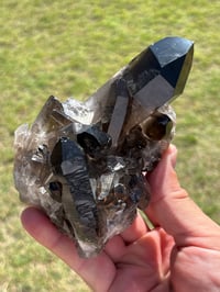 Image 1 of Smoky Quartz Crystal Points Cluster | Brazil #2970
