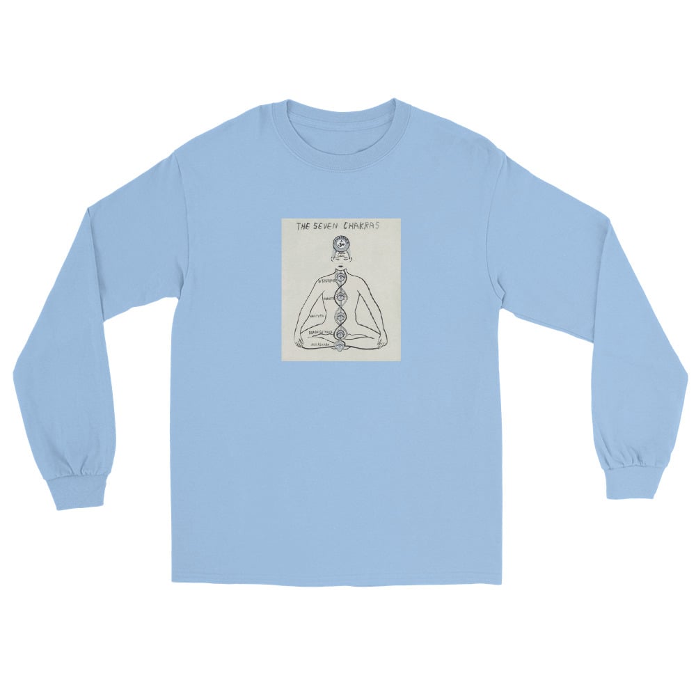 Image of THE SEVEN CHAKRAS LONG SLEEVE SHIRT 