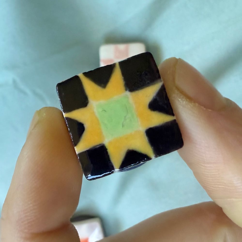 image of quilt square magnet
