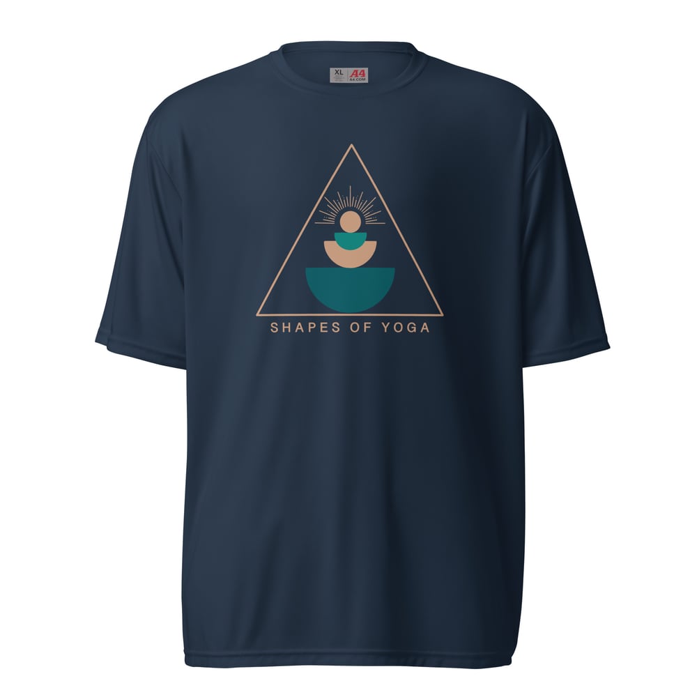 Unisex performance crew neck t-shirt - Shapes of Yoga