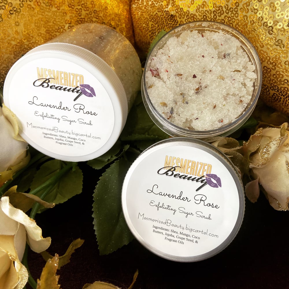 Image of Lavender Rose Exfoliating Sugar Scrub