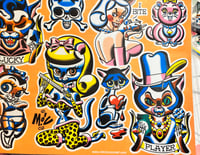Image 1 of Mitch O’Connel Vtg Cats Kittys tattoo Flash