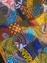 Image 1 of African wax print Patchwork Mat