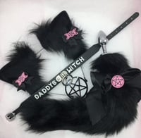Black witch Kitten 🐈‍⬛ 🧹 petplay set 