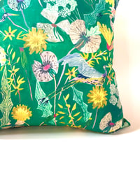 Image 4 of Heron and Dandelion Field Pillow Cover o