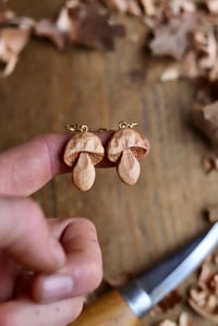Image 7 of Penny Bun Mushroom~ Earrings 