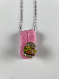 rosburgglass x Ryder ATW cheeseburger tongue pendant 