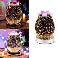 Image 5 of 3D Fireworks Effect Touch Aromatherapy Machine Electric Wax Melter Smokeless Aroma Lamp Essential Oi