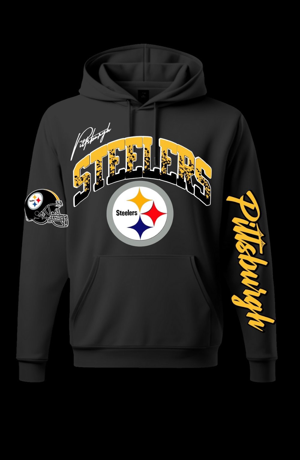 Black and Gold Pittsburgh Hoodie