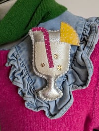 Image 1 of Pina Colada Cocktail Brooch