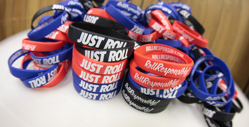 Image of JUST ROLL wristbands (SINGLE COLOR 4 PACK)