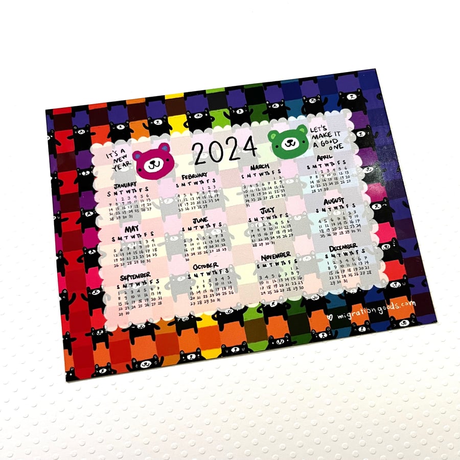 Image of 2024 calendar magnet
