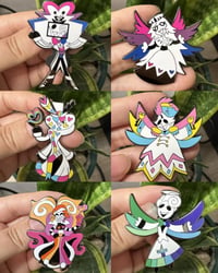 Image 4 of (DEFECTS) Hazbin Hotel Pride Doodle Pins