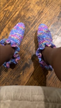 Image 4 of Crochet ruffle socks 
