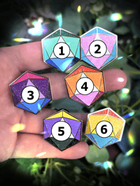 Image 2 of DnD Dice Pride Enamel Pin