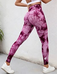 Image 1 of Raspberry Swirl Leggings 