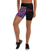 Multicolored Leopard Print Yoga Shorts
