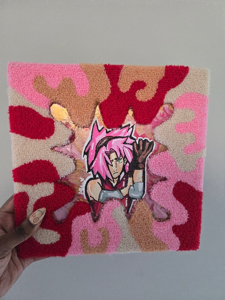 Image of Sakura Haruno Painting ⋆🌸₊˚⊹♡❀˖°𐙚