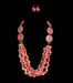 Image of Rose & Gray Chic Necklace Set 