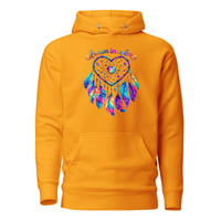 Image 6 of Unisex Hoodie Dream In Color Dreamcatcher Western Boho Feathers 