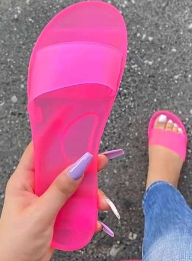 Image of Casual See-Through Sandals