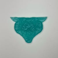 Leopard Head - Silky Turquoise 