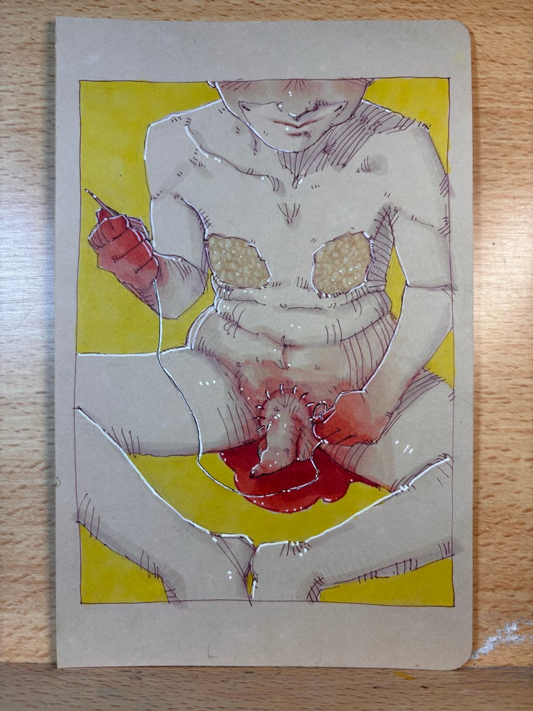 Image of I’m Finally a Boy 5.5x8.5 original illustration