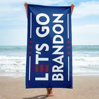 Image 2 of Let's Go Brandon Towel from PatriotsCo.com