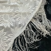 Image 2 of floral fringe scarf