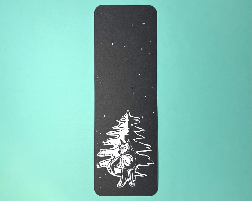 Image of Wolf bookmark