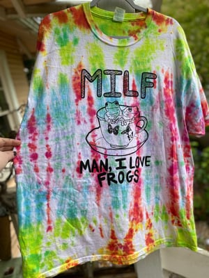 Image of 2XL MILF Man I Love Frogs Tie Dye Shirt 13