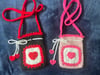 Sweetheart pouches
