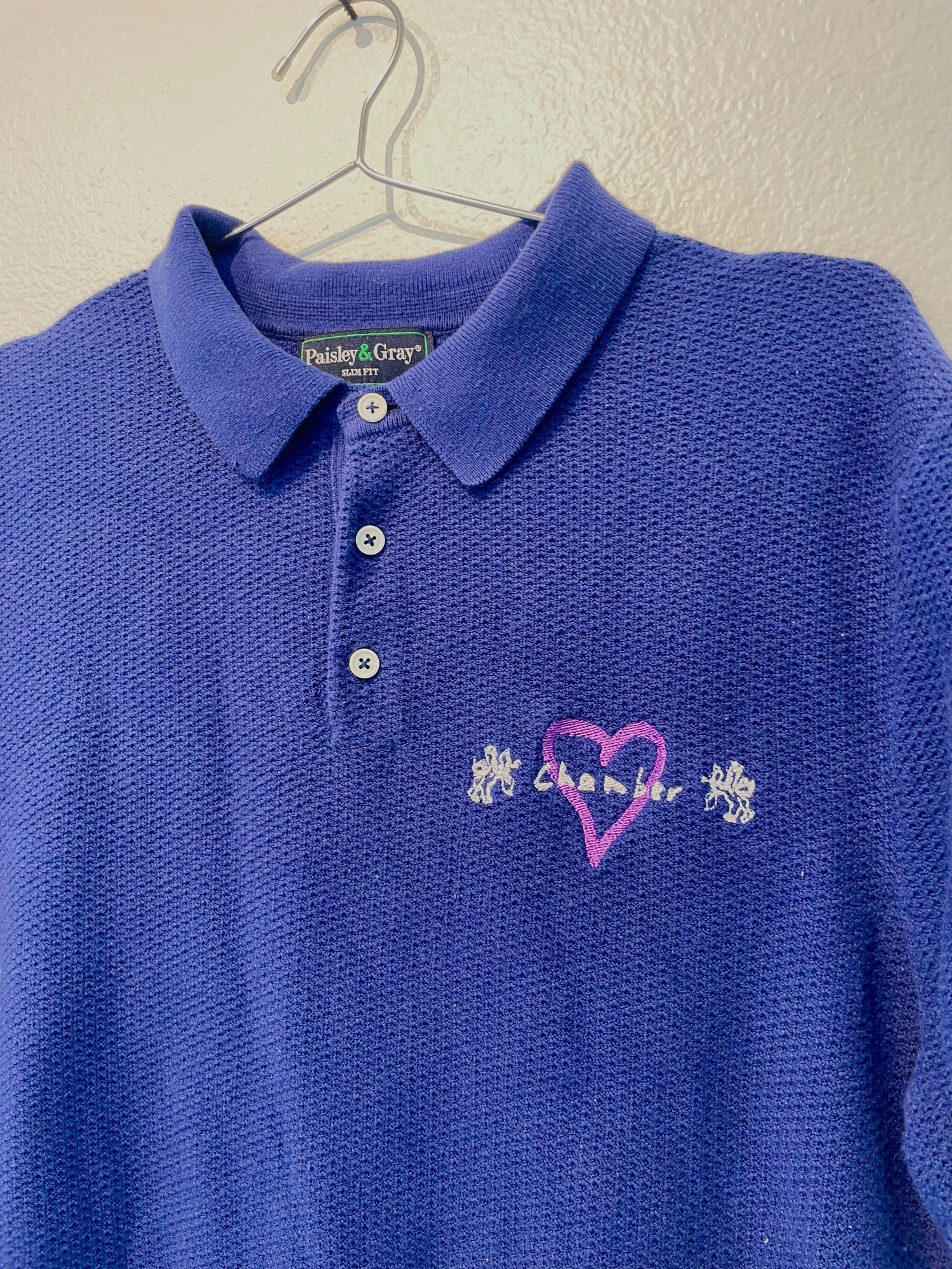 Image of Chamber of hearts soft knit polo 1/1