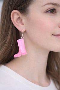 Image 1 of Hot Pink Rubber Boots🌧️