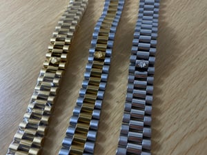 Image of 20mm 21mm Rolex President S/Steel, Gold, 2/Tone Steel Straps