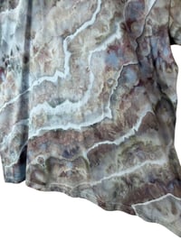 Image 6 of 2XL Adult Combed Cotton Tee in Stone Geode Ice Dye