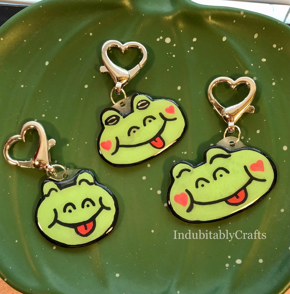Shrinky Frog Keychain