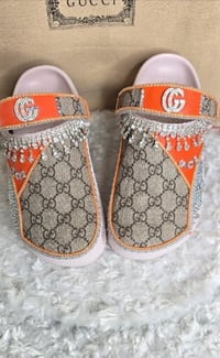 Image 2 of Orange Gorg girl CROCS ONLY