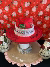 Image 2 of "Emmanuel God with Us" Christmas Narrow Brim Hat